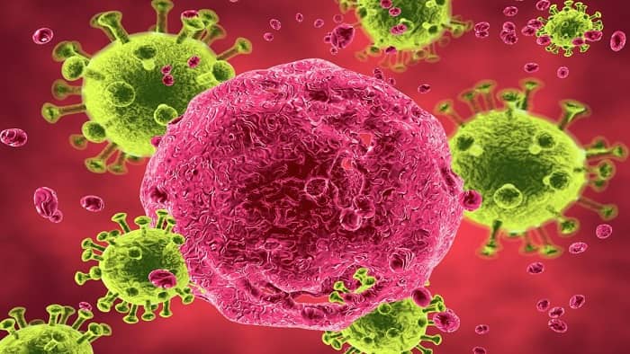 عکس ویروس اچ آی وی در حال حمله به گلبول های ایمنی بدن