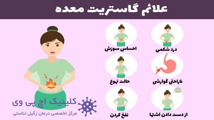 عکس از علائم التهاب معده